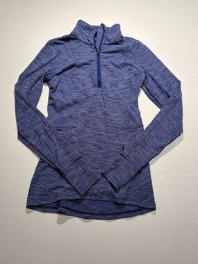 lululemon Quarter Zip Pullover Blue Purple Heathered Size 2